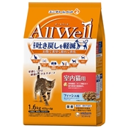 ユニ・チャーム 国産 Allwell オールウェル 室内猫用 吐き戻しケア フィッシュ味 1.6㎏