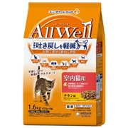 ユニ・チャーム 国産 Allwell オールウェル 室内猫用 吐き戻しケア チキン味 1.6㎏