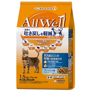 ユニ・チャーム 国産 Allwell オールウェル 10歳以上用 吐き戻し、腎臓ケア フィッシュ味 1.5kg