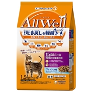 ユニ・チャーム 国産 Allwell オールウェル 15歳以上用 吐き戻し、腎臓ケア フィッシュ味 1.5kg