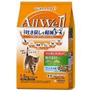 ユニ・チャーム 国産 Allwell オールウェル 室内猫用 吐き戻しケア 贅沢素材入り フィッシュ味 1.5kg