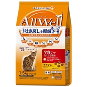 ユニ・チャーム 国産 Allwell オールウェル 吐き戻しケア 早食いが気になる猫用 チキン味 1.5㎏