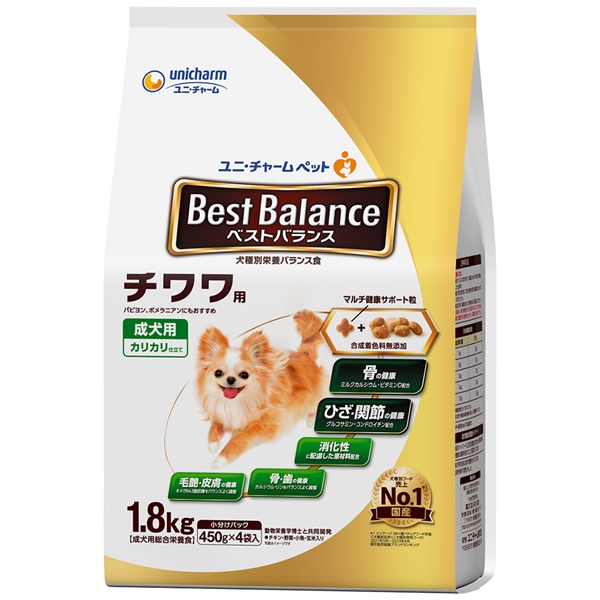 ユニ・チャーム ベストバランス チワワ 成犬用 1.8㎏ 【定期購入】