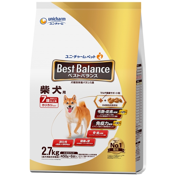 ユニ・チャーム ベストバランス 柴犬 7歳以上用 2.7㎏ 【定期購入】