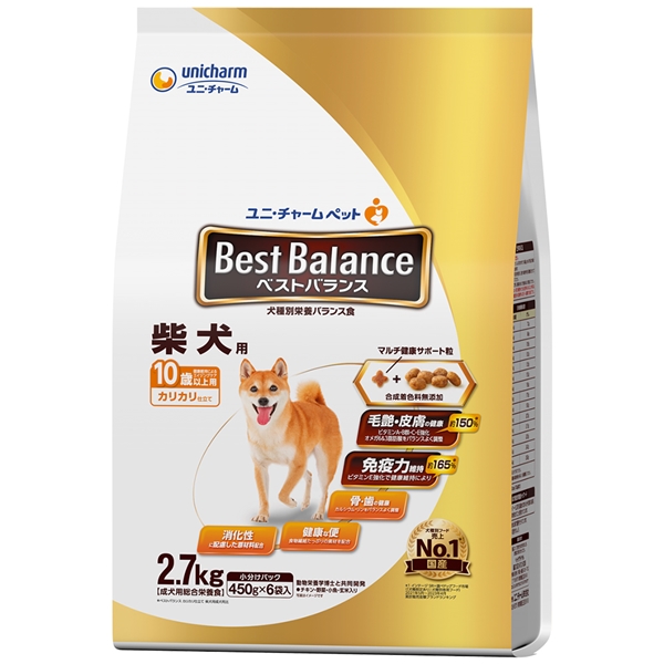 ユニ・チャーム ベストバランス 柴犬 10歳用 2.7㎏ 【定期購入】