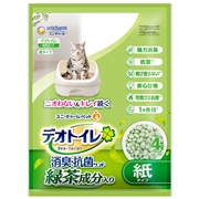 ユニ・チャーム デオトイレ 飛び散らない 緑茶・消臭 サンド 4L