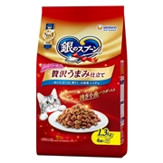 ユニ・チャーム 国産 銀のスプーン 贅沢うまみ仕立て まぐろ・かつお・煮干し・白身魚・しらす味 1.3kg