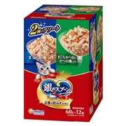 銀のスプーンパウチ 2種のアソート まぐろ＆まぐろ・かつおにかつお節入り 60g×12袋