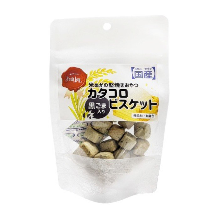 エースプロダクツ Petit Joy カタコロビスケット 黒ごま 40g