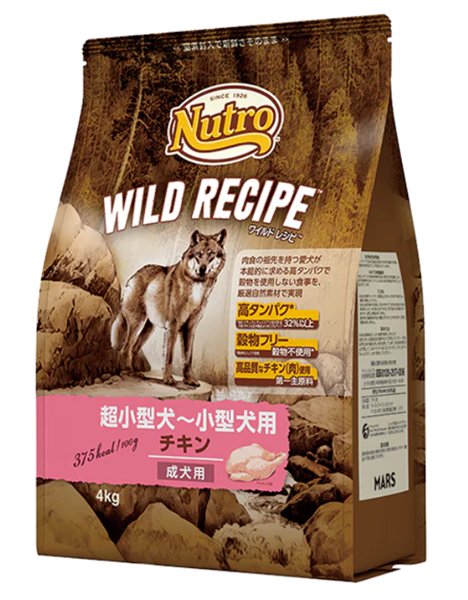 ニュートロ ワイルド レシピ 超小型犬～小型犬用 成犬用 チキン 4kg 【定期購入】