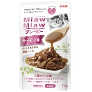 アイシア MiawMiaw ミャウミャウ グレービー 総合栄養食 成猫用 サーモン味 70g