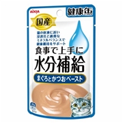 アイシア 国産 健康缶パウチ 食事で上手に水分補給 まぐろとかつお ペースト 40g