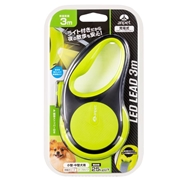 アンサー LED付リード3m グリーン＆ブラック