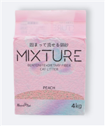 固まって流せる 猫砂 MIXTURE ミクスチャー PEACH 4kg
