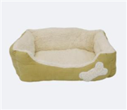 ボーンポイントベッド　ベージュ