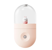 車載加湿器 加湿器 ミニコールドミスト ミスト 小型加湿器 空気加湿器 ミニ加湿器 デスク加湿器 ウサギ ピンク