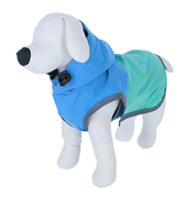 Calulu レインコート バイカラー ブルー×グリーン