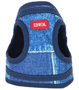EDWIN（エドウィン）パッチワークデニムプリントハーネス ネイビー
