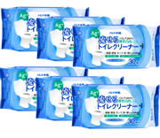 流せるトイレクリーナー せっけんの香り 30枚入×6個セット
