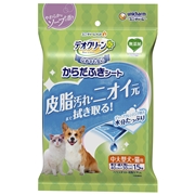 デオクリーンからだふき中大型犬用香り１５枚 定価：418円（税込）