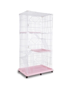 スマート キャットケージ 3段 ピンク