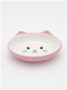 Catフェイス浅皿タイプ　ピンク