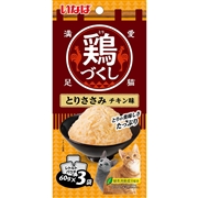 鶏づくしとりささみチキン味６０ｇｘ３ 定価：345円（税込）