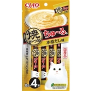 いなば 国産 CIAO 焼かつおちゅ～る 本格だし味 8g×4本