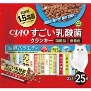 いなば 国産 CIAO チャオ すごい乳酸菌 クランキー 海鮮バラエティ 22g×25袋