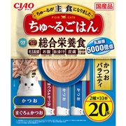 いなば 国産 CIAO ちゅ～るごはん かつおバラエティ 20本