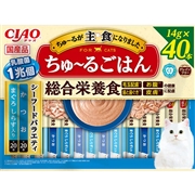 いなば 国産 CIAO ちゅ～るごはん シーフードバラエティ 14g×40本