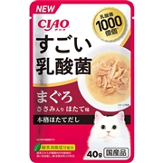 いなば 国産 CIAO すごい乳酸菌パウチ まぐろ ささみ入り ほたて味 40g