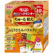 CIAO 香り立つクランキー ちゅ～る和え とりささみバラエティ 20g×10