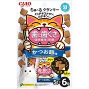 ちゅーるクランキー歯と歯茎配慮かつお節味 6袋