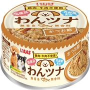 いなば 国産 わんツナ かつお節入り 85g