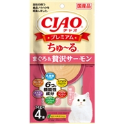 プレミアムちゅーる まぐろ 贅沢サーモン ４本