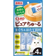 ピュアちゅーる まぐろ＆ほたて 貝柱 １４ｇ×４