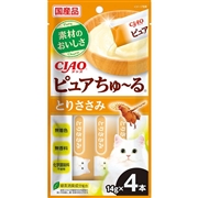 いなば 国産 CIAO ピュアちゅ～る とりささみ 14g×4本