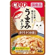 いなば 国産 CIAO 旨みスープパウチ まぐろ かつお節入り 40g