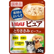 ピュアパウチ とりささみ ビーフ入り ３０ｇ