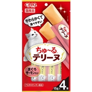 いなば 国産 CIAO チャオ ちゅーるテリーヌ まぐろ サーモン入り 15g×4本