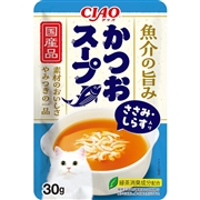 いなば 国産 魚介の旨み かつおスープ ささみ・しらす入り 30ｇ