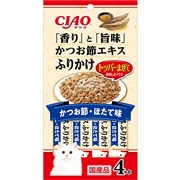いなば 国産 CIAO 「香り」と「旨味」かつお節エキスふりかけ かつお節・ほたて味 4本