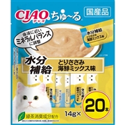 いなば 国産 CIAO チャオ ちゅーる 水分補給 とりささみ 海鮮ミックス味 14g×20本