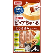 ピュアちゅーる とりささみ ビーフ入り ４本