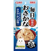 いなば 国産 CIAO チャオ 毎日おさかな まぐろ・かつお ささみ・かつお節入り 60g×3袋