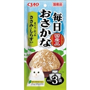 いなば 国産 CIAO チャオ 毎日おさかな まぐろ・かつお ささみ・しらす入り 60g×3袋