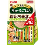 いなば 国産 ちゅーるごはん 総合栄養食 チーズ・野菜バラエティ 14g×80本入