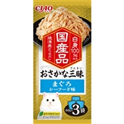 おさかな三昧まぐろシーフード味６０ｇ３袋