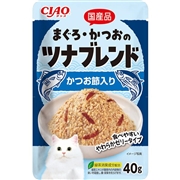 いなば 国産 CIAO チャオ まぐろ・かつおのツナブレンド かつお節入り 40g